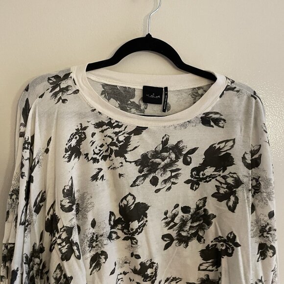Out From Under Urban Outfitters Women S Floral Ella Long Sleeve Cropped Tee - Picture 5 of 8
